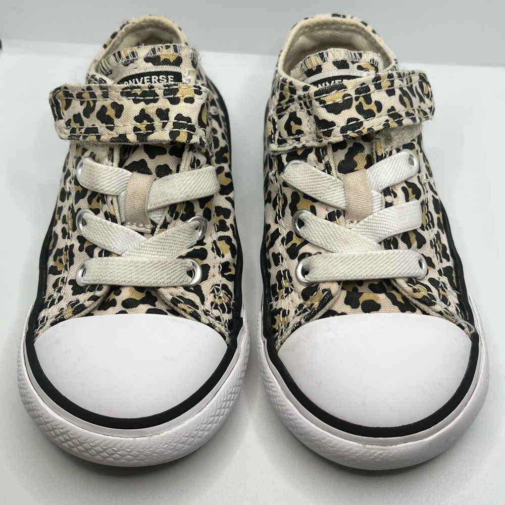 Converse | Cheetah Leopard Print | Velcro Low Top | Size 6